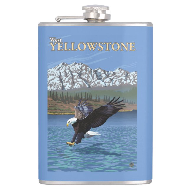 Örndykning - västra Yellowstone, MT Fickplunta (Framsidan)