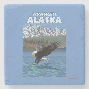 Örndykning - Wrangell, Alaska Underlägg Sten