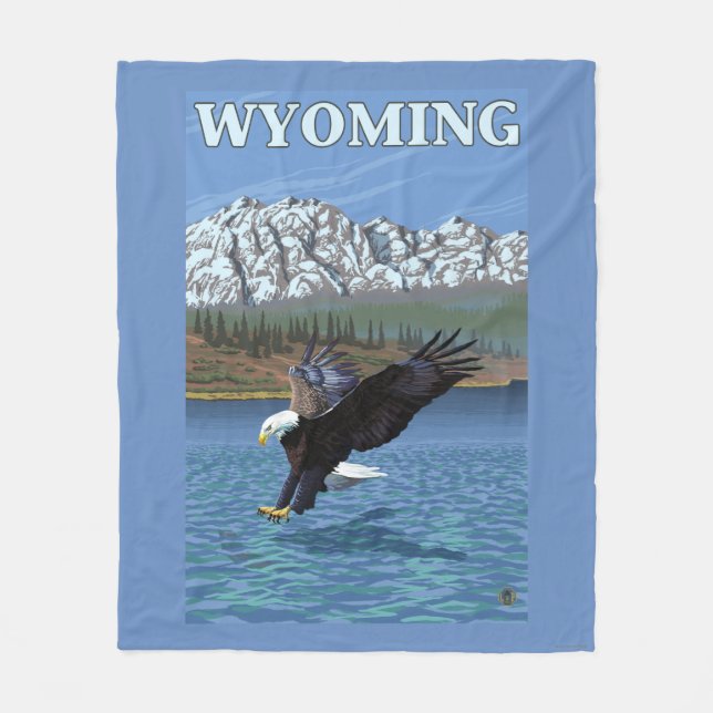 Örndykning - Wyoming Fleecefilt (Framsidan)