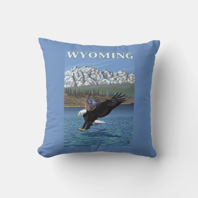 Örndykning - Wyoming Kudde (Framsida)