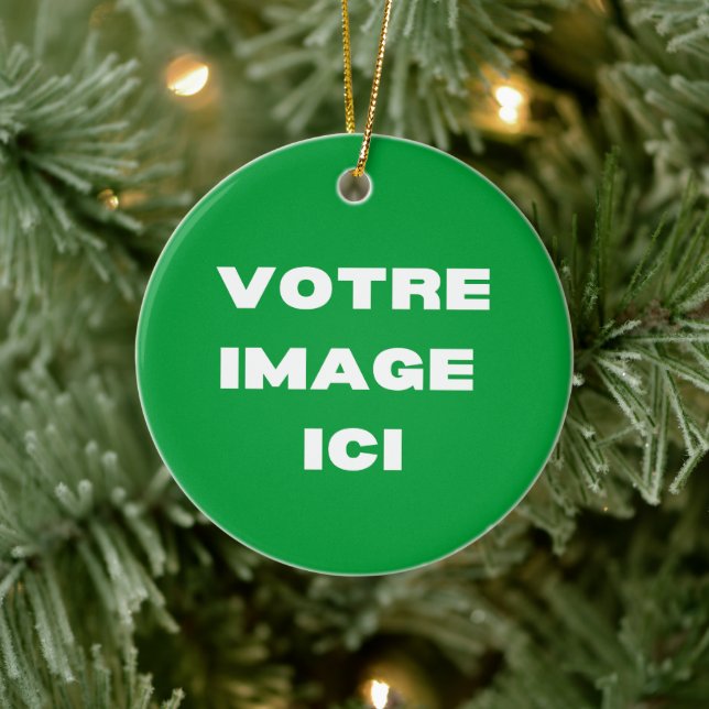 Ornement - Votre image ici - personnalisée Julgransprydnad Keramik (Träd)