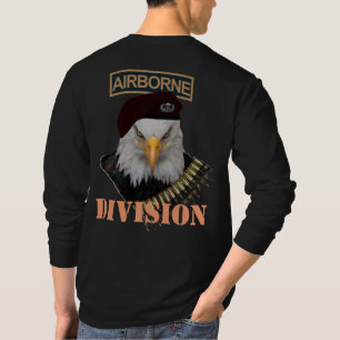 Örnen för armén för luftburen uppdelning täck t-shirt