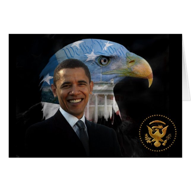 Örnen har landat… hälsningskort (Framsidan Horizontal)