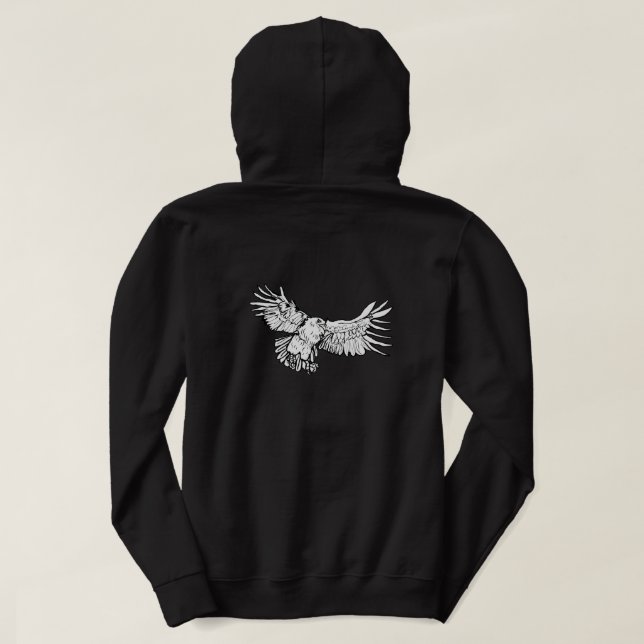 Örnen 🦅  hoodie (Design baksida)