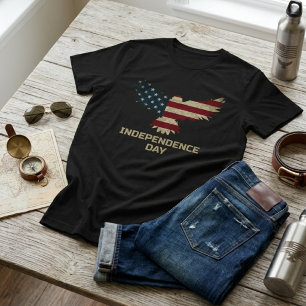 Örnens självständighetsdag patriotisk t shirt