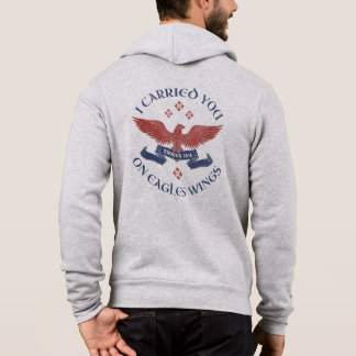 Örnens vingar Skriftställe 2 Mos 19:4 Röd/Blå T Shirt