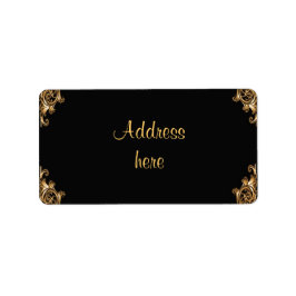 Ornera adressetiketter för snurrning av blommigt