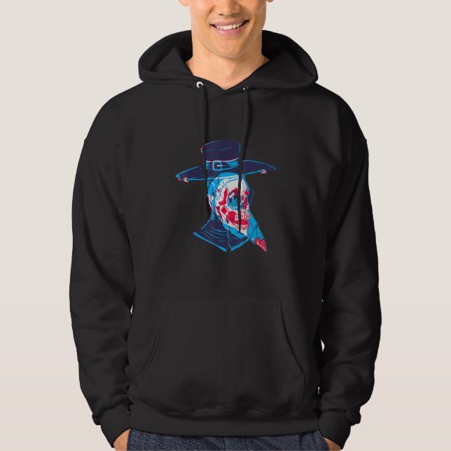 Ornera Doktor med hull för medelåldern Hoodie (Framsida)