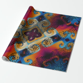 Ornera sömlös bakgrund i struktur. Diagonal vågar Presentpapper