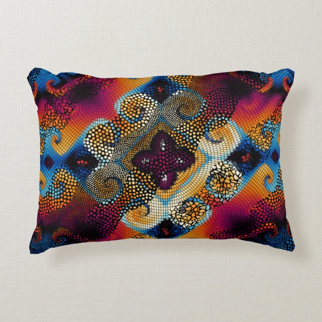 Ornera sömlös bakgrund i struktur. Diagonal vågar Prydnadskudde (Framsidan)