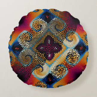 Ornera sömlös bakgrund i struktur. Diagonal vågar Rund Kudde