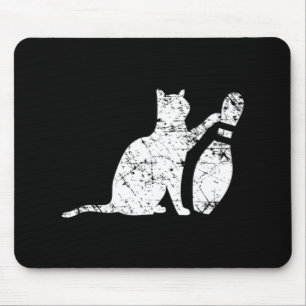 Ornery Alley Cat Tipping Bowling Pin Roligt Team G Musmatta