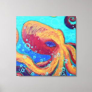 Ornery Octopus Wall Art Canvastryck