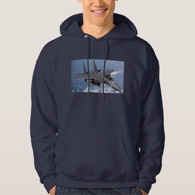 Örnfoto för strejka F15 Sweatshirt Med Luva (Framsida)