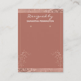 Örning av Visning Guld Blommigten Ro Visitkort