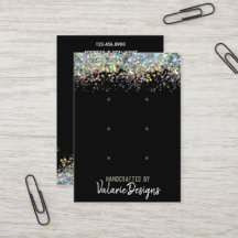 Örning Stud Card Faux Rainbow Metalitic Glitter