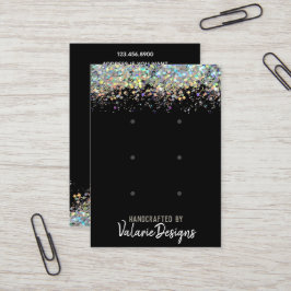 Örning Stud Card Faux Rainbow Metalitic Glitter Visitkort