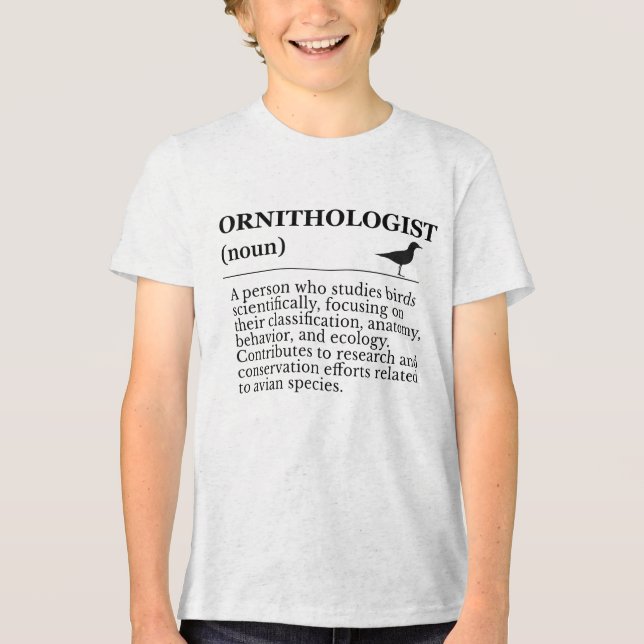 Ornithologist Definition - Vogelkunde (Birdwatchin T Shirt (Framsida)