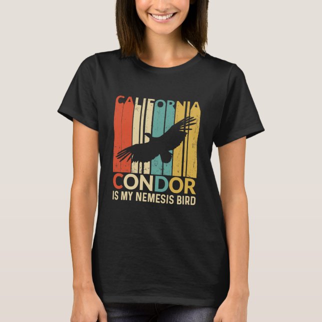 Ornithology California Condor Nemesis T Shirt (Framsida)