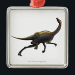 Ornithomimus Julgransprydnad Metall<br><div class="desc">Ornithomimus dinosaurspring, datorkonstverk. Ornithomimus (menande "fågel-imitatör") var ett lättrörligt, ostrich-något liknande omnivoren, omkring 1.8-2.4 räkneverk högväxt. Det tänks för att ha matat på lilla djur, insekter, ägg, frukt och löv. Det bodde 76-65 miljon år sedan, i den sena Cretaceous perioden. Den långa svanen agerade antagligen, som en stabilisator fördriver rinnande...</div>