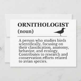 Ornitolog Definition - Vogelkunde (Fågelskådning Inbjudningar