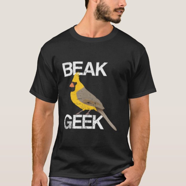 Ornitolog Nerds Beak Geek Fågelskådning Bird T Shirt (Framsida)