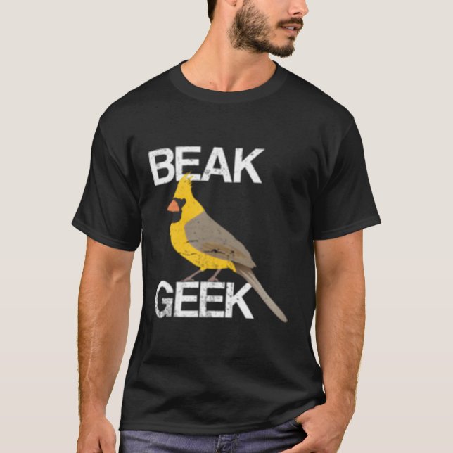 Ornitolog Nerds Beak Geek Fågelskådning Bird T Shirt (Framsida)