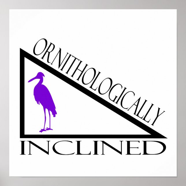 Ornitologiskt lutande poster (Framsidan)