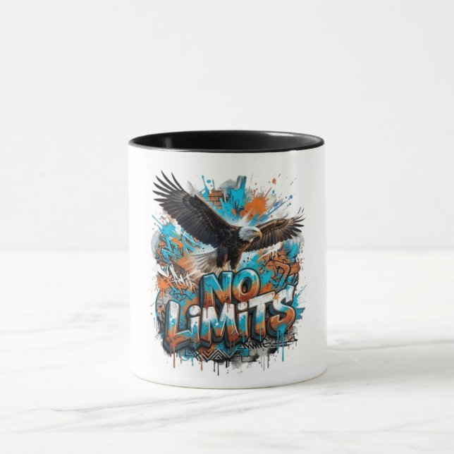 Örnkaffekopp utan gränser | Motiverande vilda djur Mugg (Center)