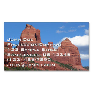 Örnklippa I Sedona Arizona Resefotografering Magnetiska Visitkort