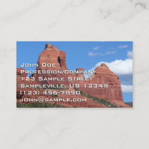 Örnklippa I Sedona Arizona Resefotografering Visitkort