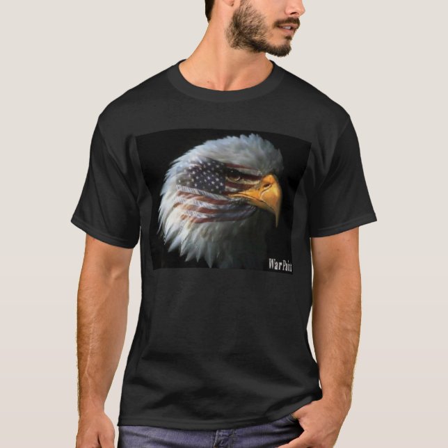 Örnkrig målar t-shirt (Framsida)