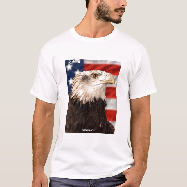 Örnmanar t-skjorta för bomull tee shirt (Framsida)