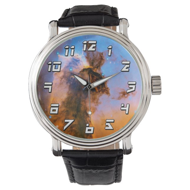 Örnnebulosans stjärnspira NASA Hubble rymdfoto Armbandsur (Framsida)