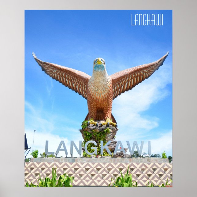 Örnstaty Langkawi Malaysia Semesterpresent Poster (Framsidan)