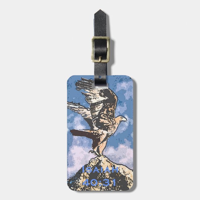 Örnvingar - Isaiah 40:31 Bagagebricka (Vertikal Framsida)