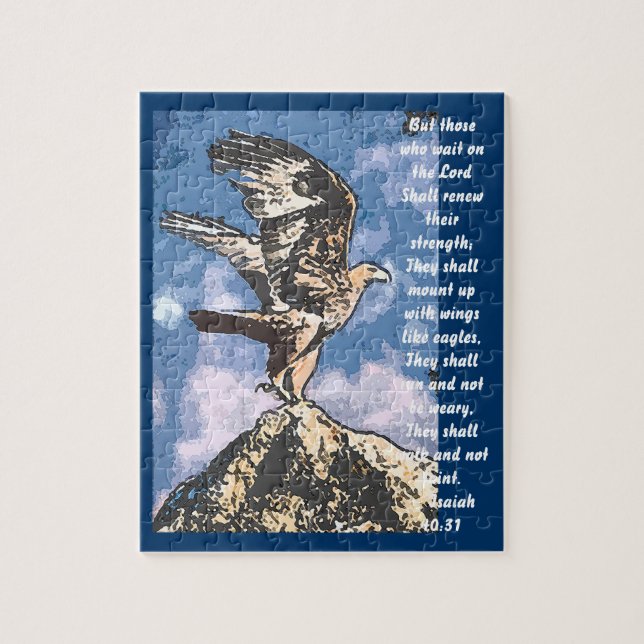 Örnvingar - Isaiah 40:31 Pussel (Vertikal)