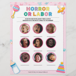 Oro eller arbete [Baby Basics Rosa] Brevhuvud