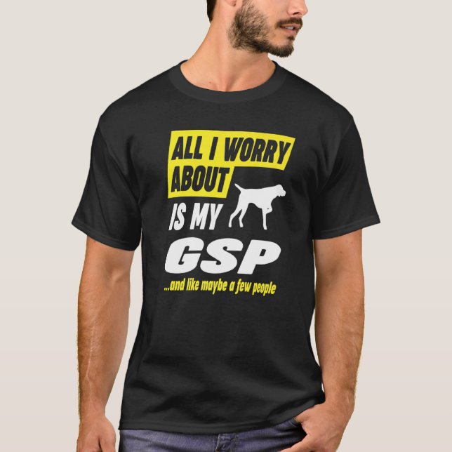 Oro över Hund för tyska kortstolpar T Shirt (Framsida)