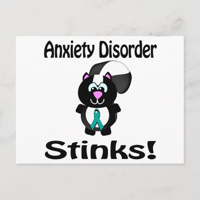 Oro Stinks Skunk Awareness Design Vykort (Framsida)