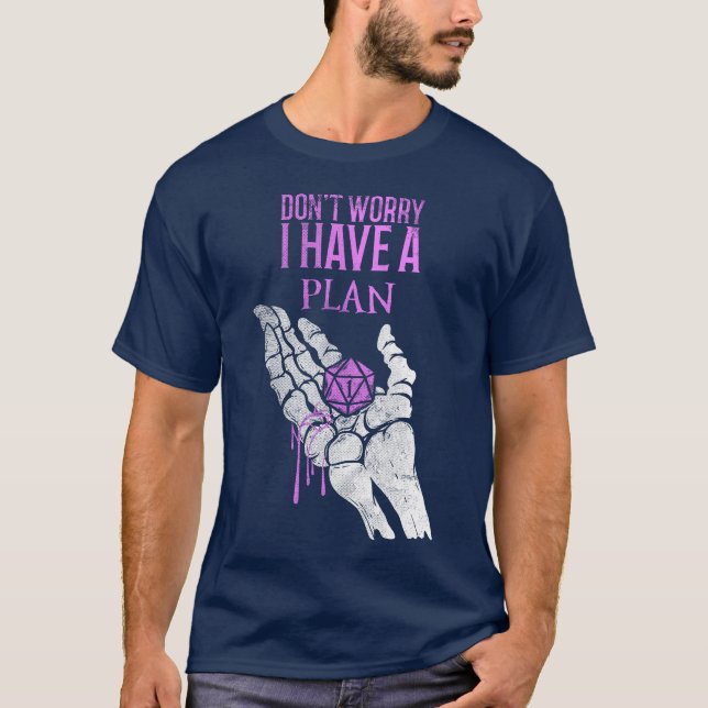 Oroa dig inte att jag har en plan - Unisex T Shirt (Framsida)