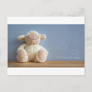 Oroa dig inte. Be lycklig Vykort