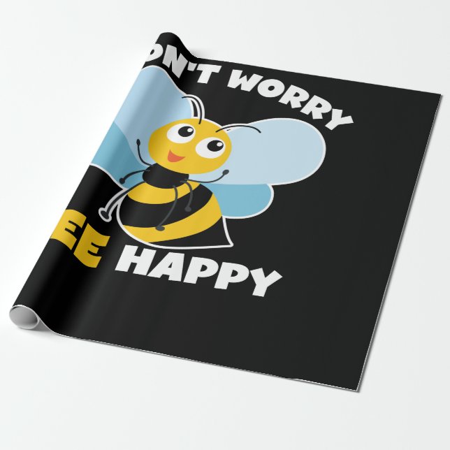 Oroa dig inte (Bee) Lycklig Presentpapper (Utrullad)