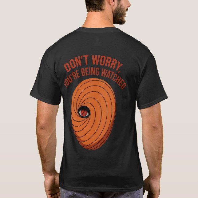 Oroa dig inte, Cyber, Anime T-Shirt) T Shirt (Baksida)