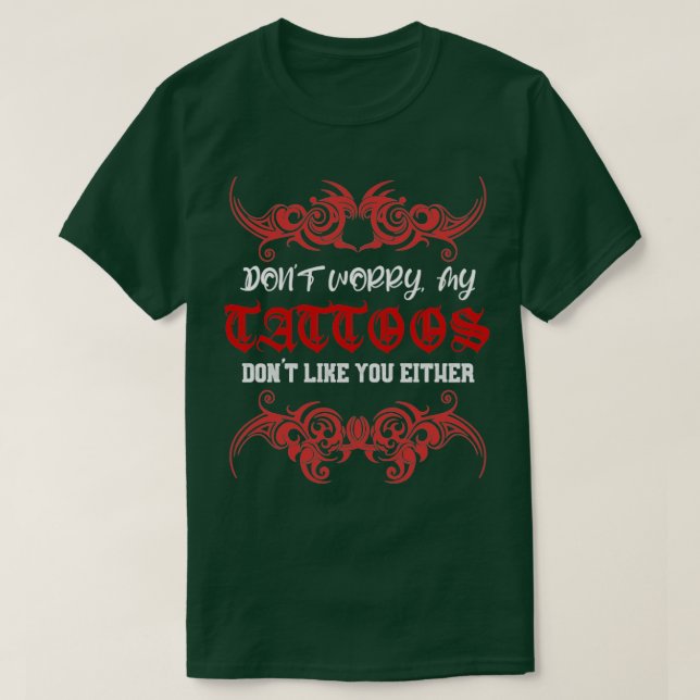 Oroa dig inte för att jag inte gillar dig heller t shirt (Design framsida)