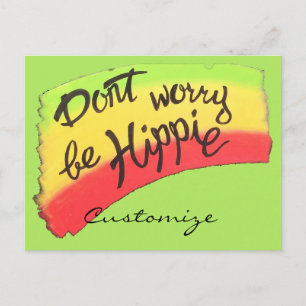 Oroa dig inte för Hippie Thunder_Cove Vykort