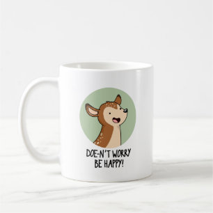 Oroa dig inte för Lycklig-funny Hjort Pun Kaffemugg