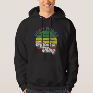 Oroa dig inte för Sak Jamaica Rasta Reggae Jama Hoodie