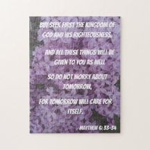 Oroa dig inte för Tommorrow Bible Verse