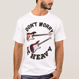 Oroa dig inte - Guitar och Bass T Shirt